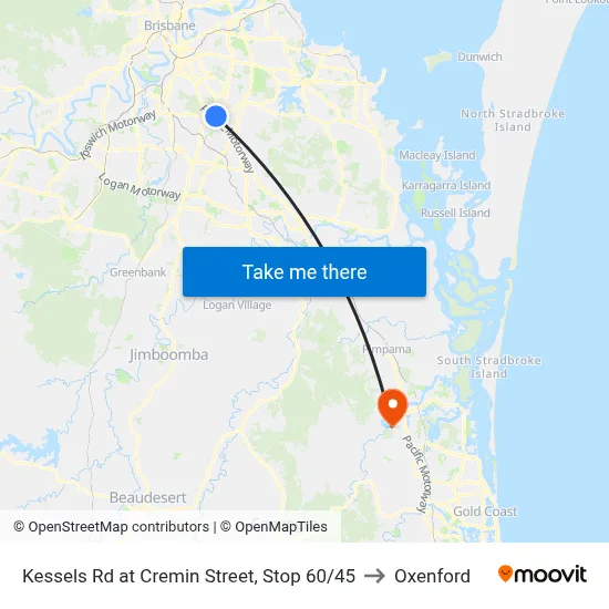 Kessels Rd at Cremin Street, Stop 60/45 to Oxenford map