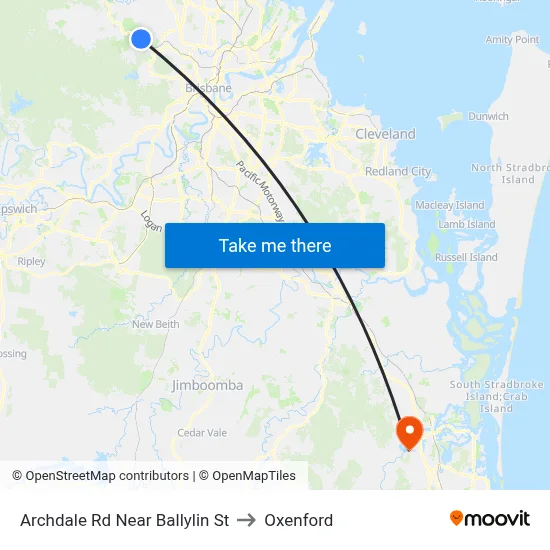 Archdale Rd Near Ballylin St to Oxenford map