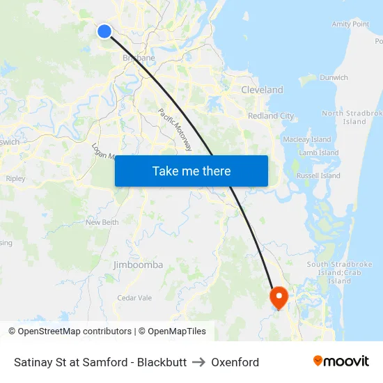 Satinay St at Samford - Blackbutt to Oxenford map