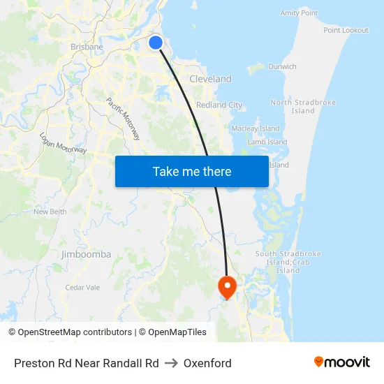 Preston Rd Near Randall Rd to Oxenford map