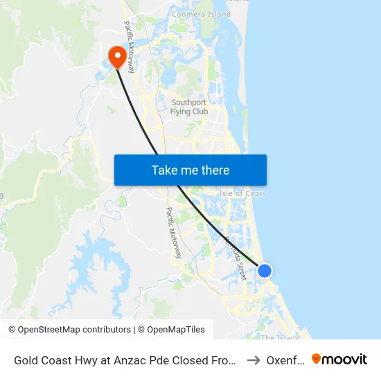 Gold Coast Hwy at Anzac Pde Closed From 21-04-26 to Oxenford map
