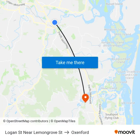 Logan St Near Lemongrove St to Oxenford map
