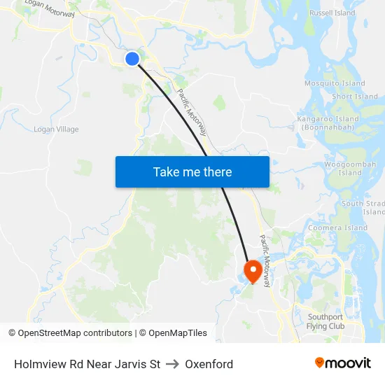 Holmview Rd Near Jarvis St to Oxenford map