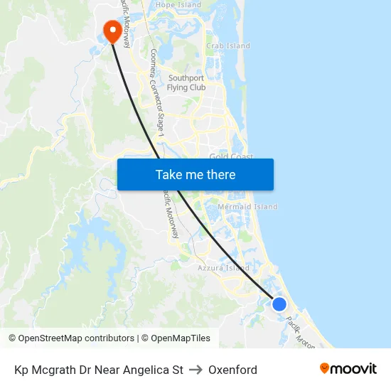 Kp Mcgrath Dr Near Angelica St to Oxenford map