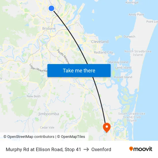 Murphy Rd at Ellison Road, Stop 41 to Oxenford map