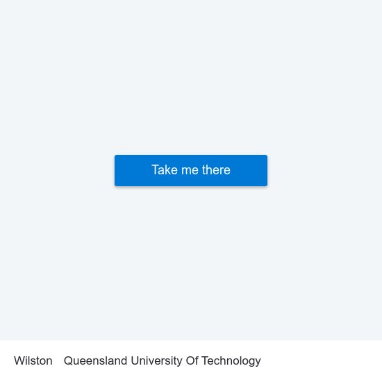 Wilston to Queensland University Of Technology map