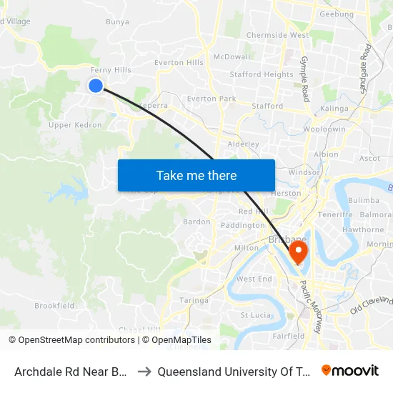 Archdale Rd Near Ballylin St to Queensland University Of Technology map