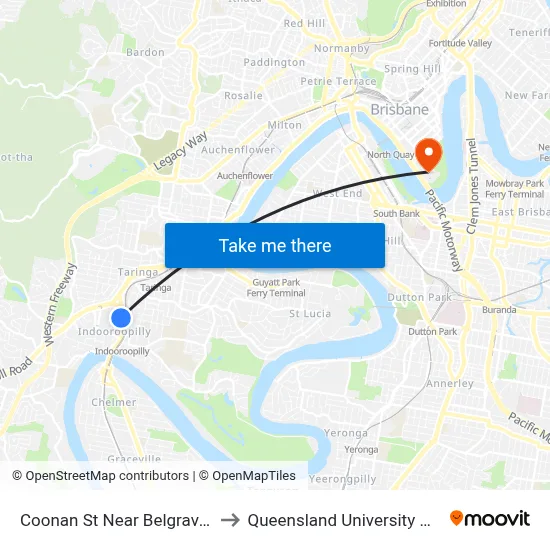 Coonan St Near Belgrave Rd, Stop 21 to Queensland University Of Technology map