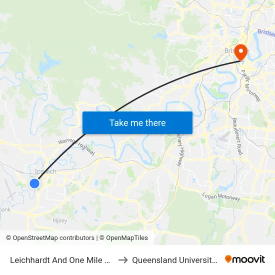 Leichhardt And One Mile Community Centre to Queensland University Of Technology map