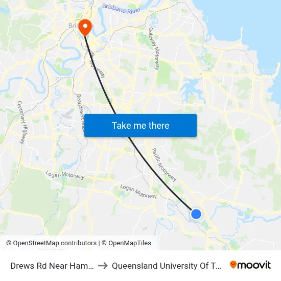 Drews Rd Near Hampton St to Queensland University Of Technology map