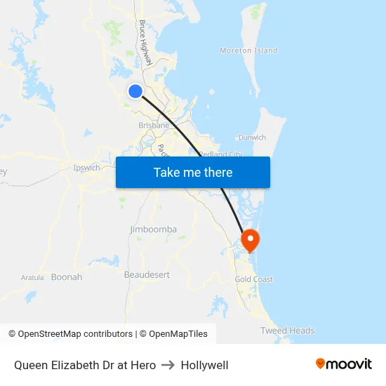 Queen Elizabeth Dr at Hero to Hollywell map