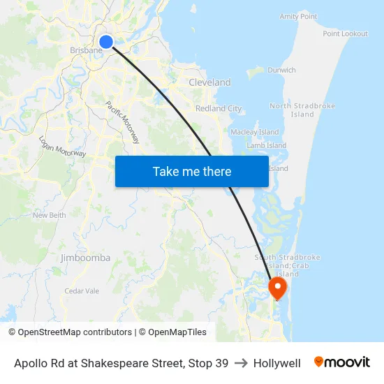 Apollo Rd at Shakespeare Street, Stop 39 to Hollywell map