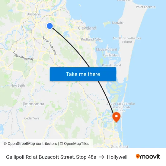Gallipoli Rd at Buzacott Street, Stop 48a to Hollywell map