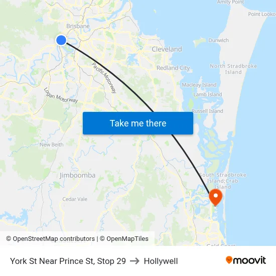 York St Near Prince St, Stop 29 to Hollywell map