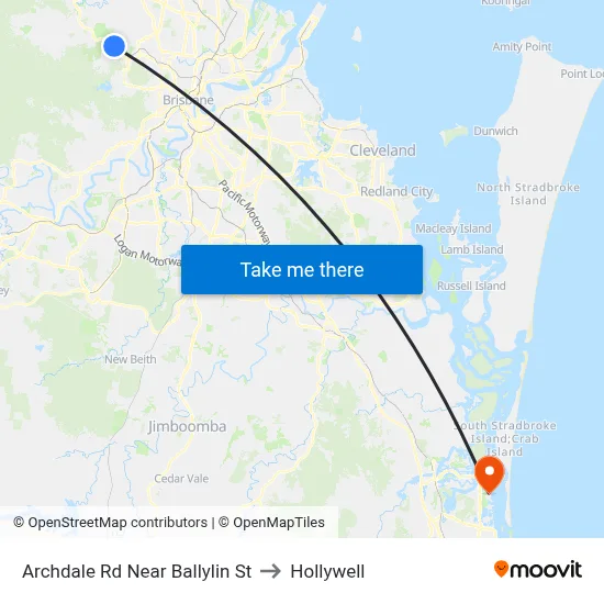 Archdale Rd Near Ballylin St to Hollywell map