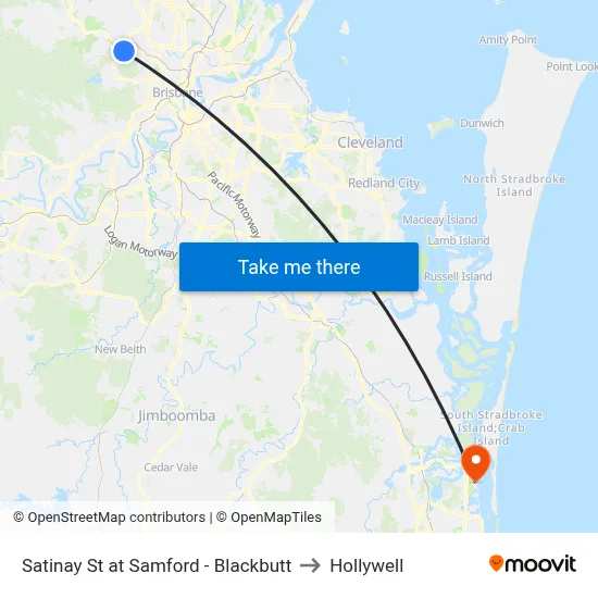 Satinay St at Samford - Blackbutt to Hollywell map