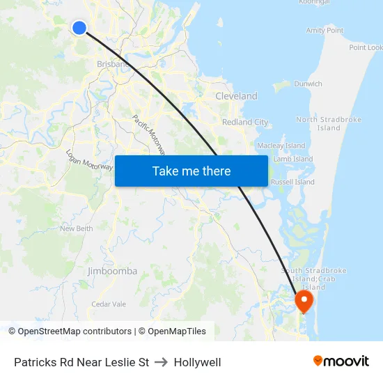 Patricks Rd Near Leslie St to Hollywell map