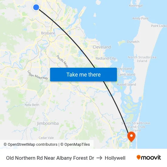 Old Northern Rd Near Albany Forest Dr to Hollywell map