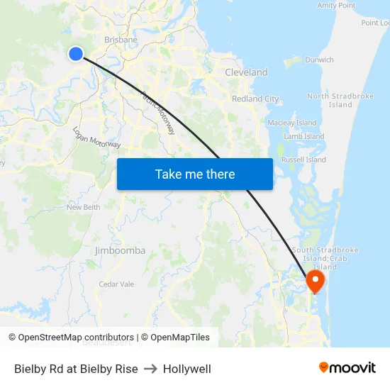 Bielby Rd at Bielby Rise to Hollywell map