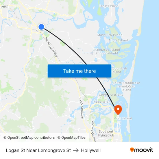 Logan St Near Lemongrove St to Hollywell map