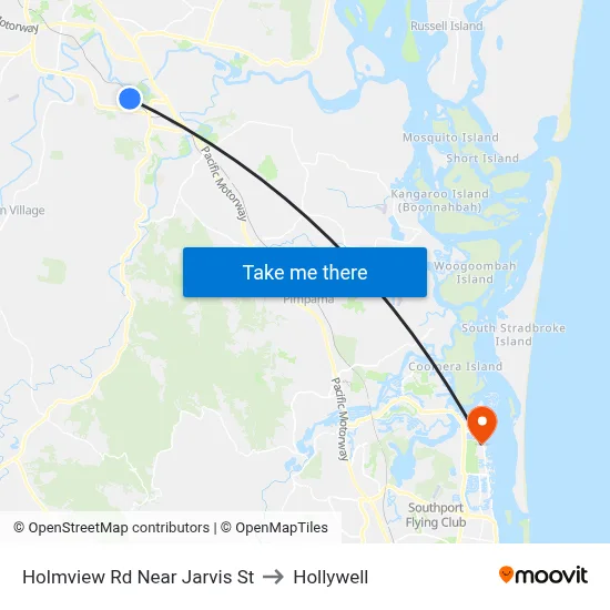 Holmview Rd Near Jarvis St to Hollywell map