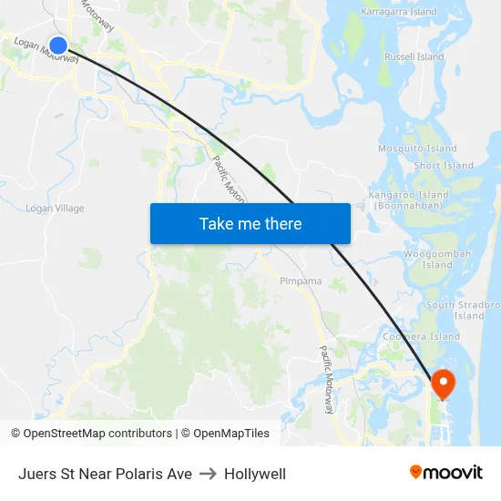 Juers St Near Polaris Ave to Hollywell map
