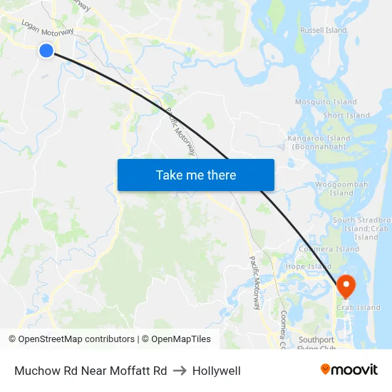 Muchow Rd Near Moffatt Rd to Hollywell map