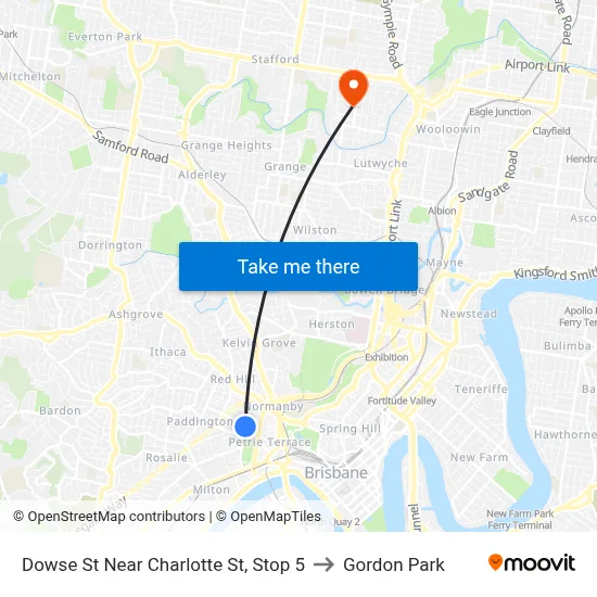 Dowse St Near Charlotte St, Stop 5 to Gordon Park map