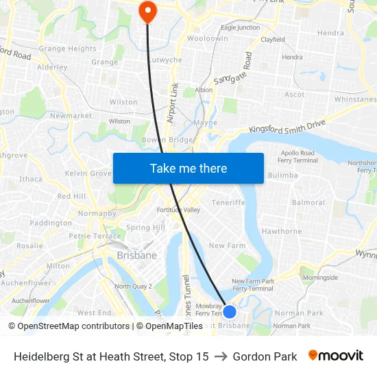 Heidelberg St at Heath Street, Stop 15 to Gordon Park map