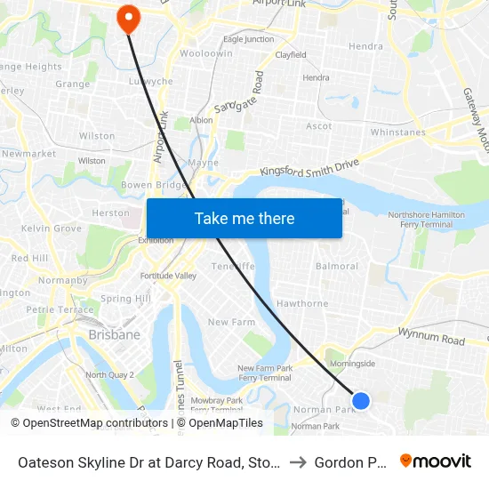 Oateson Skyline Dr at Darcy Road, Stop 40 to Gordon Park map
