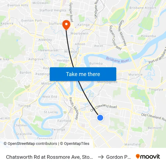 Chatsworth Rd at Rossmore Ave, Stop 32 to Gordon Park map