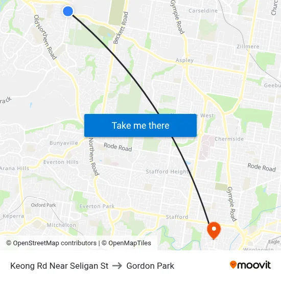 Keong Rd Near Seligan St to Gordon Park map
