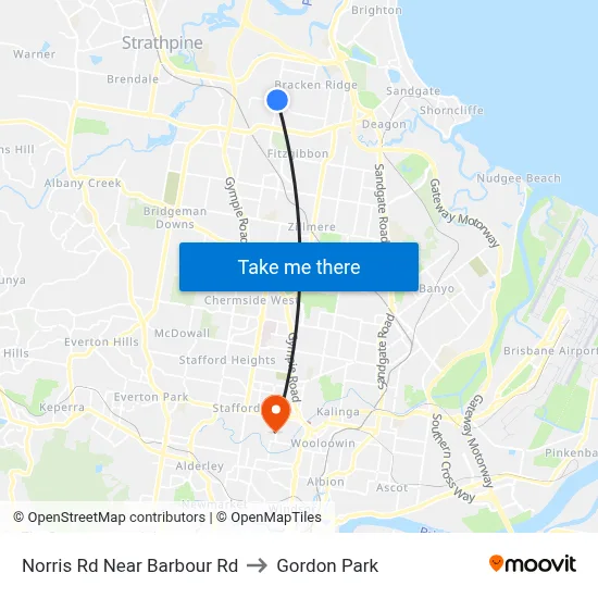 Norris Rd Near Barbour Rd to Gordon Park map