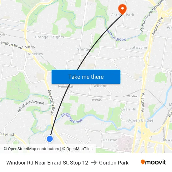 Windsor Rd Near Errard St, Stop 12 to Gordon Park map