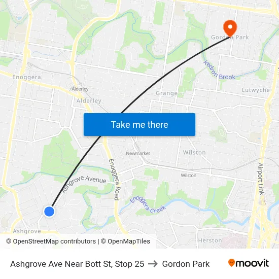 Ashgrove Ave Near Bott St, Stop 25 to Gordon Park map