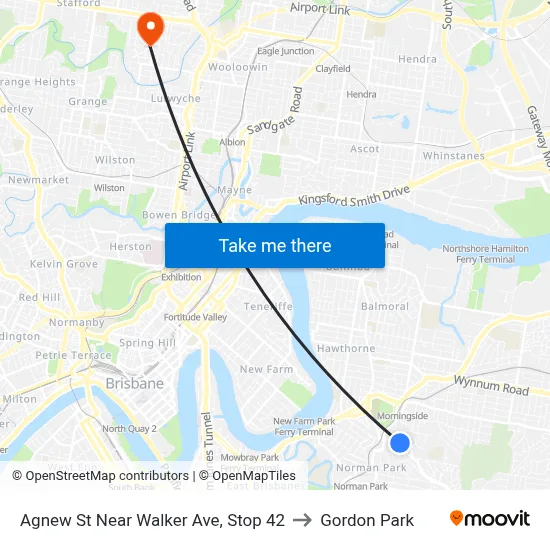 Agnew St Near Walker Ave, Stop 42 to Gordon Park map