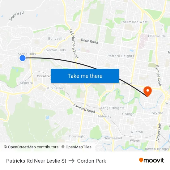Patricks Rd Near Leslie St to Gordon Park map
