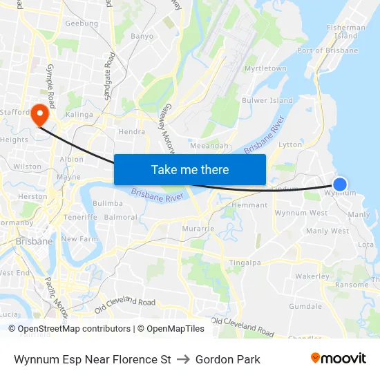 Wynnum Esp Near Florence St to Gordon Park map