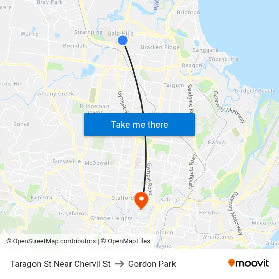 Taragon St Near Chervil St to Gordon Park map