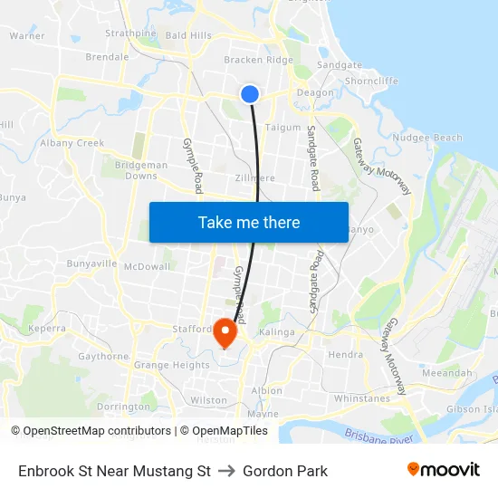 Enbrook St Near Mustang St to Gordon Park map