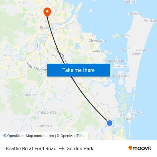 Beattie Rd at Ford Road to Gordon Park map