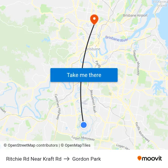 Ritchie Rd Near Kraft Rd to Gordon Park map