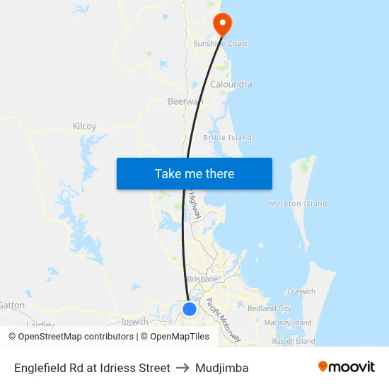 Englefield Rd at Idriess Street to Mudjimba map