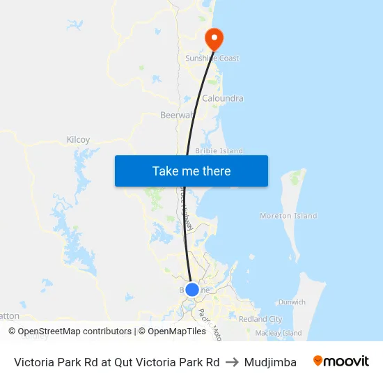 Victoria Park Rd at Qut Victoria Park Rd to Mudjimba map
