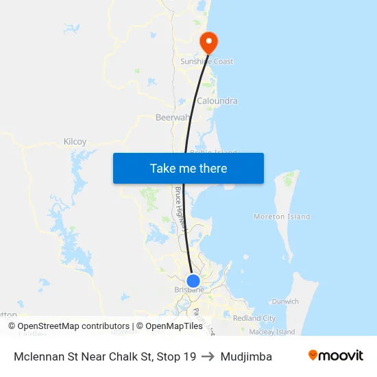 Mclennan St Near Chalk St, Stop 19 to Mudjimba map