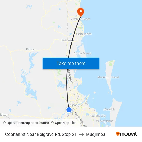 Coonan St Near Belgrave Rd, Stop 21 to Mudjimba map