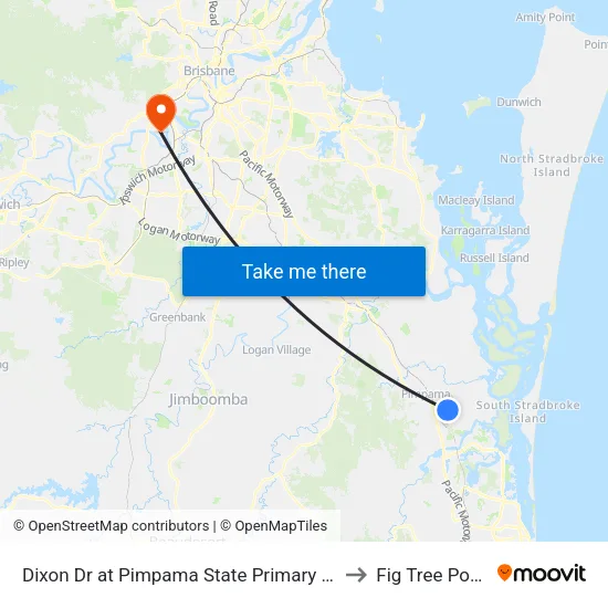 Dixon Dr at Pimpama State Primary College to Fig Tree Pocket map