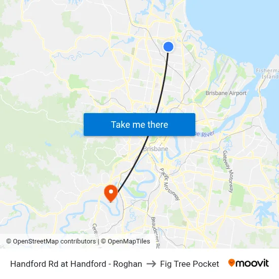 Handford Rd at Handford - Roghan to Fig Tree Pocket map