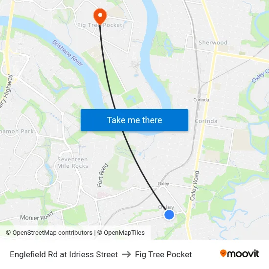 Englefield Rd at Idriess Street to Fig Tree Pocket map