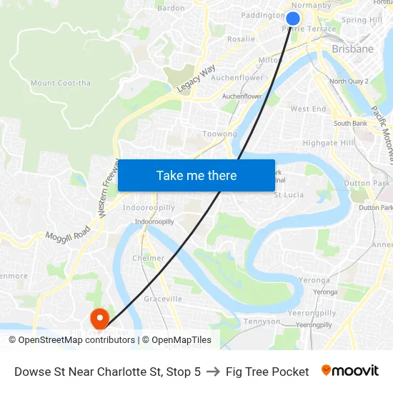 Dowse St Near Charlotte St, Stop 5 to Fig Tree Pocket map